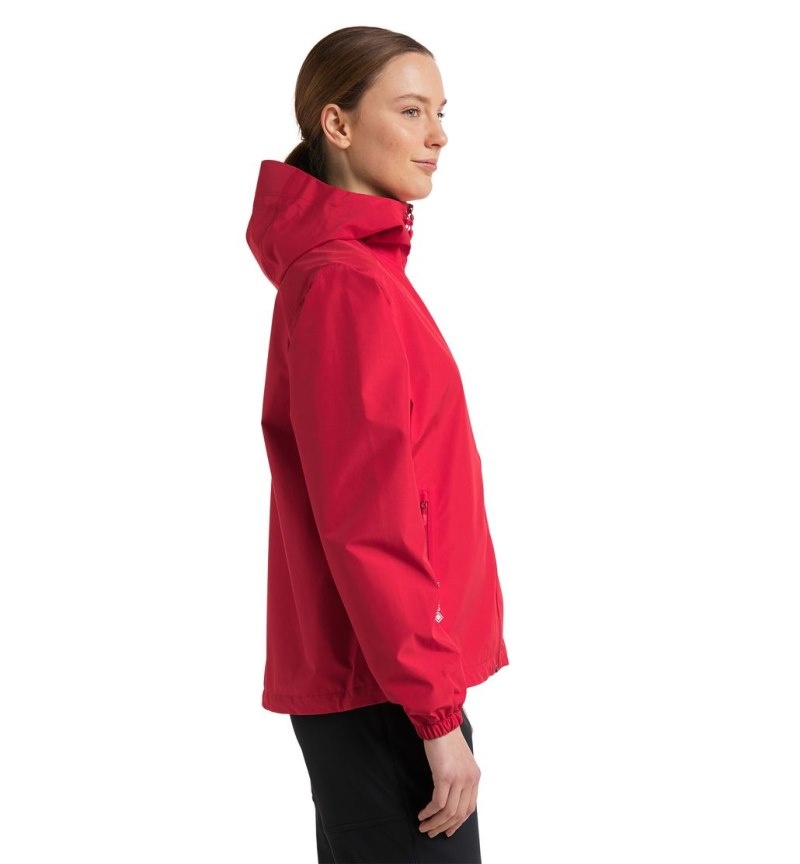 Women's Haglöfs Betula GTX Jacket Windbreaker Red Canada | TC88-217