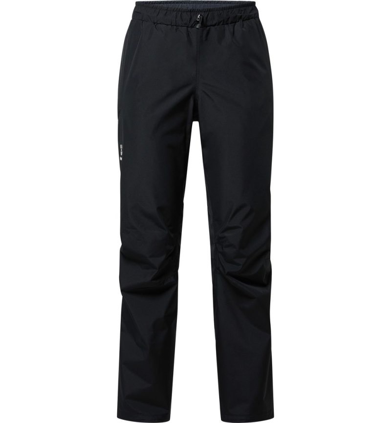 Women's Haglöfs Betula GTX Pant Waterproof Trousers Black Canada | OH65-594