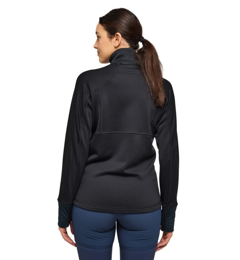 Women's Haglöfs Betula Jacket Fleece Jackets Black Canada | QG29-604