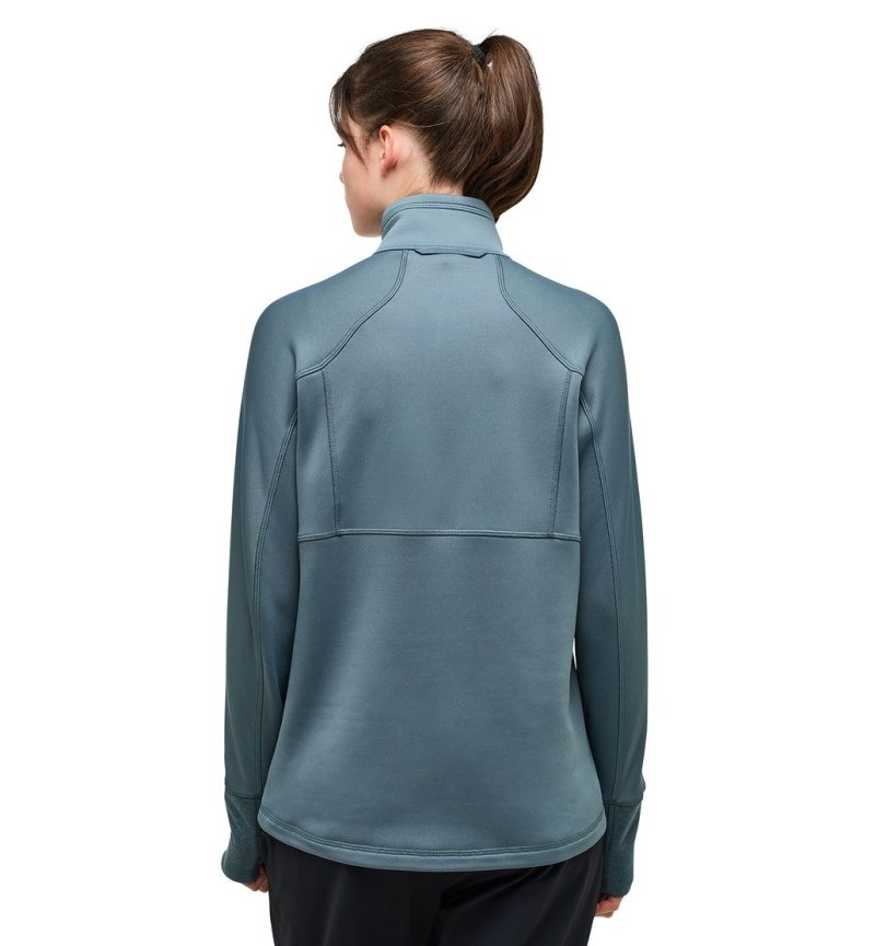 Women's Haglöfs Betula Jacket Fleece Jackets Blue Canada | RJ90-893