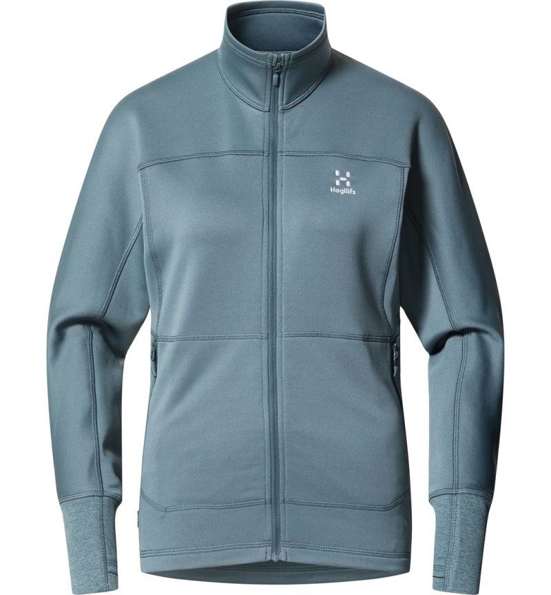 Women's Haglöfs Betula Jacket Fleece Jackets Blue Canada | RJ90-893