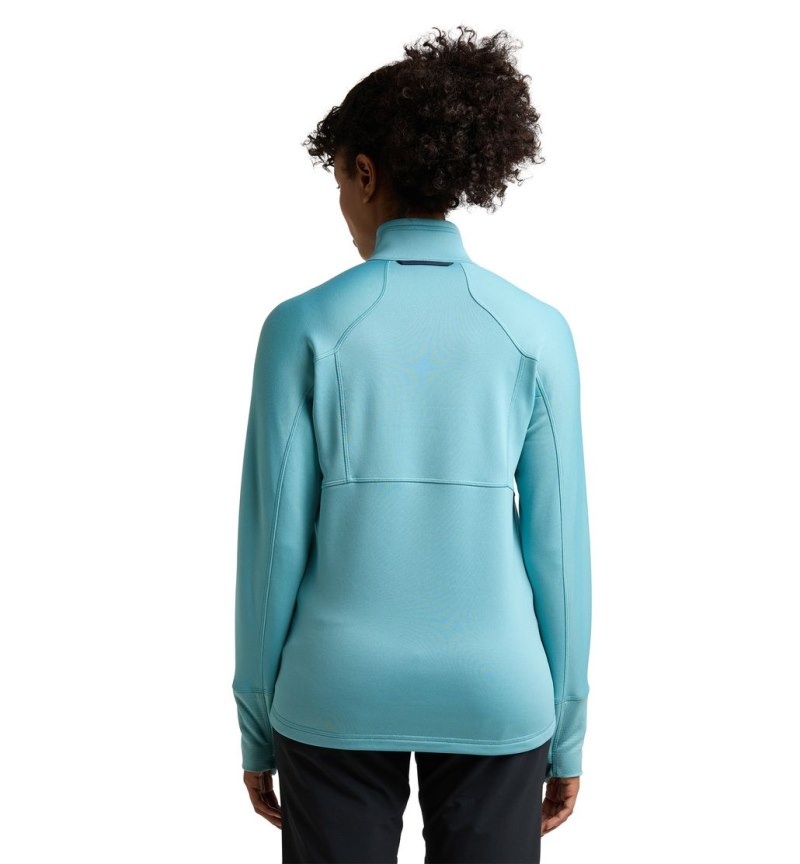 Women's Haglöfs Betula Jacket Fleece Jackets Green Blue Canada | XR57-852