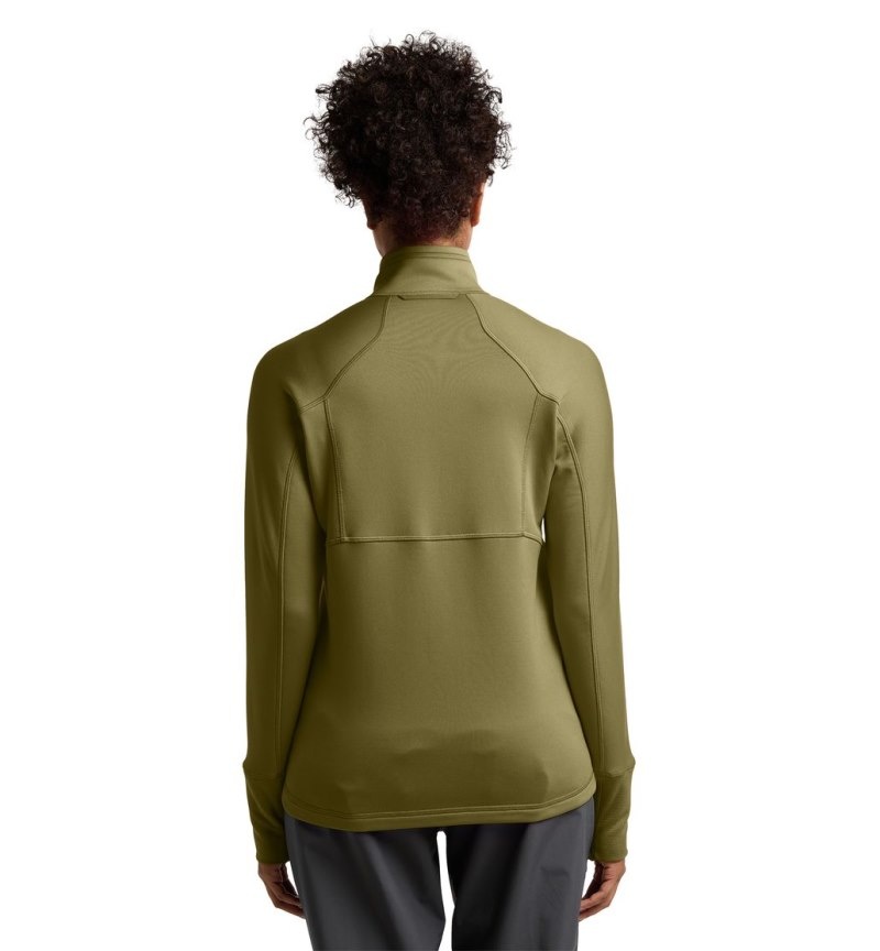 Women's Haglöfs Betula Jacket Fleece Jackets Olive Green Canada | US51-745