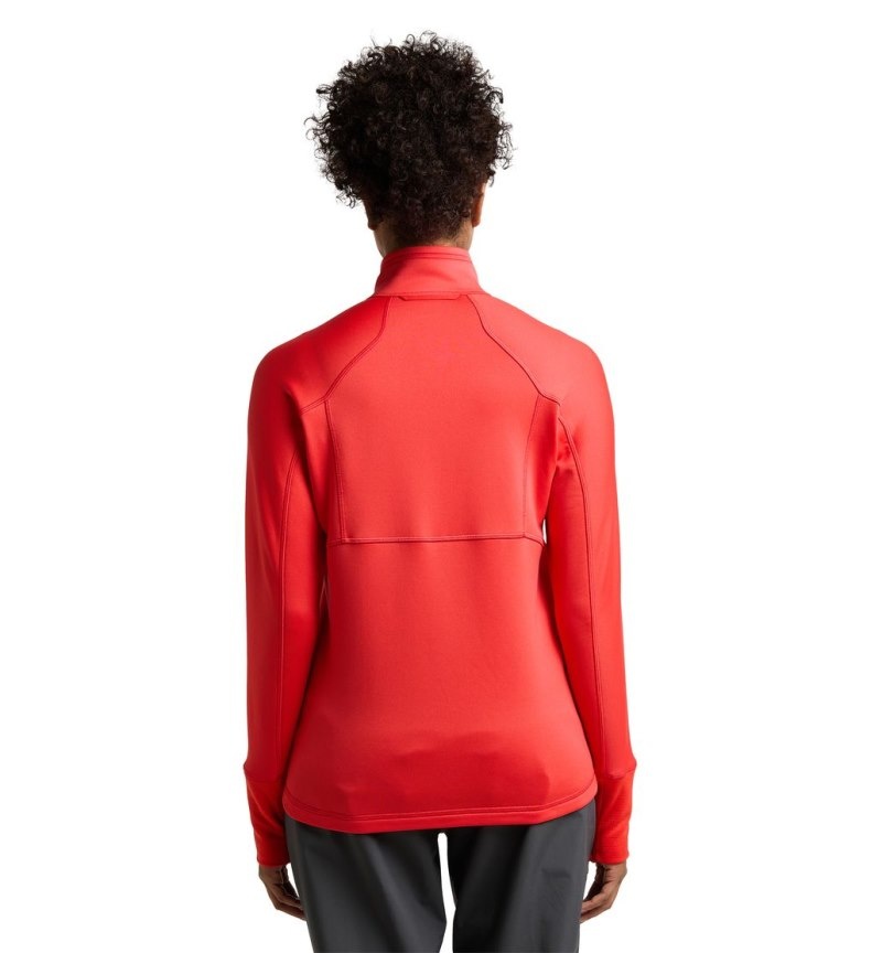 Women's Haglöfs Betula Jacket Fleece Jackets Red Canada | WQ70-357