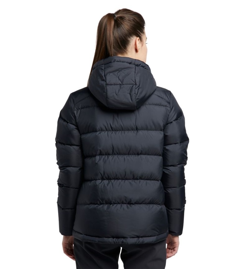 Women's Haglöfs Bield Down Hood Insulated Jackets Black Canada | QP86-315