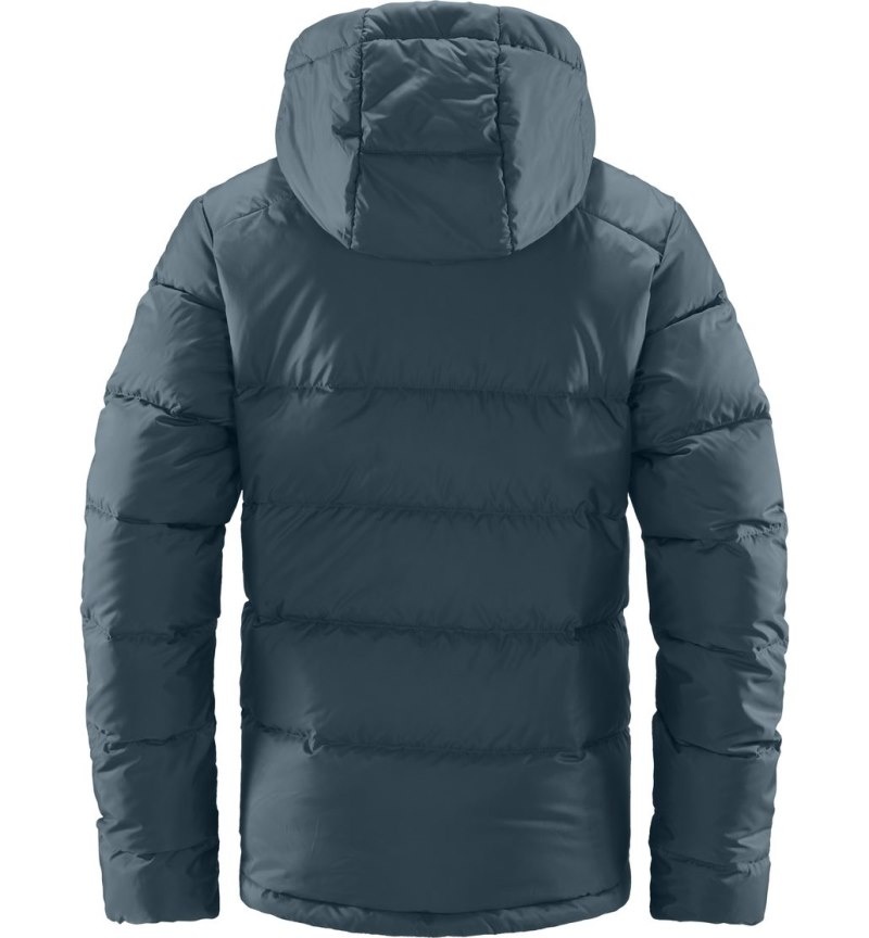 Women's Haglöfs Bield Down Hood Insulated Jackets Blue Canada | VK27-222