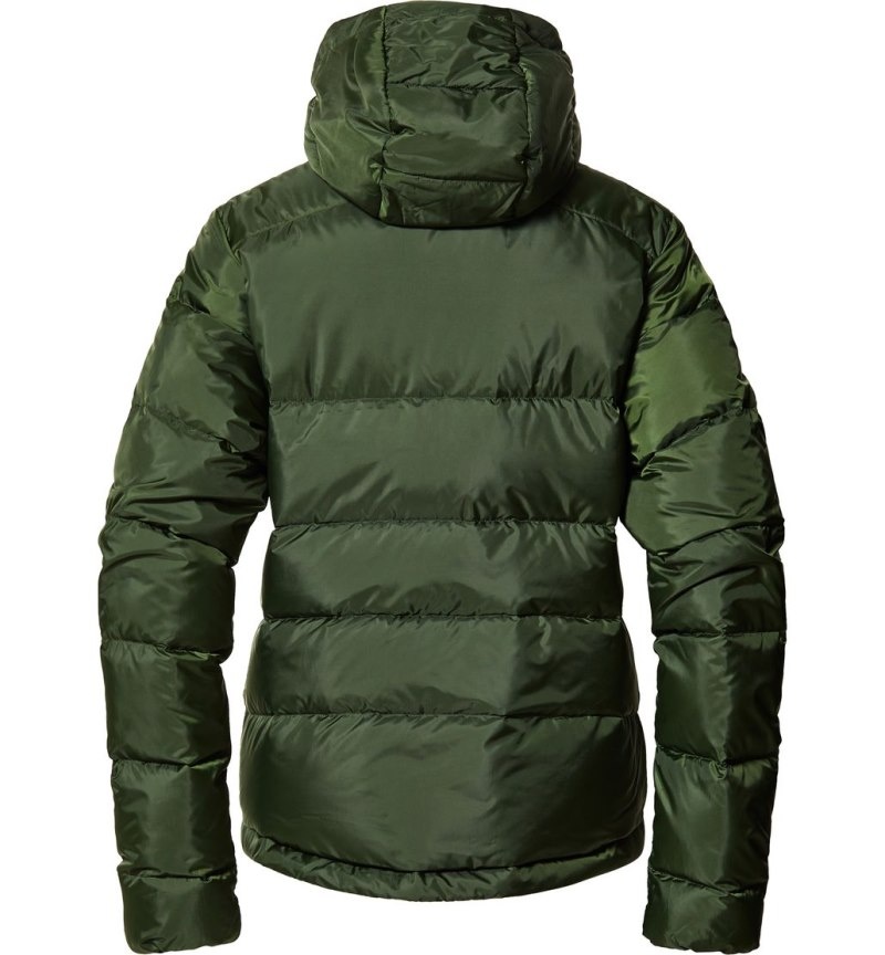 Women's Haglöfs Bield Down Hood Insulated Jackets Green Canada | JR45-464