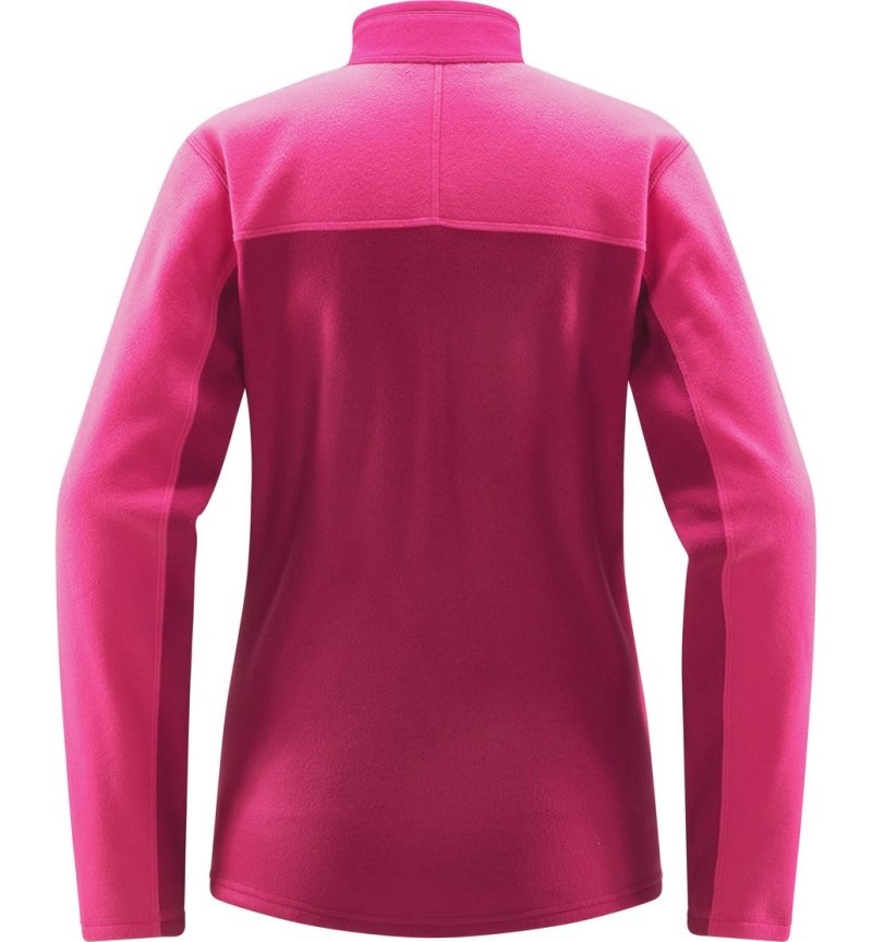 Women's Haglöfs Buteo Mid Jacket Fleece Jackets Pink / Deep Pink Canada | KX69-950