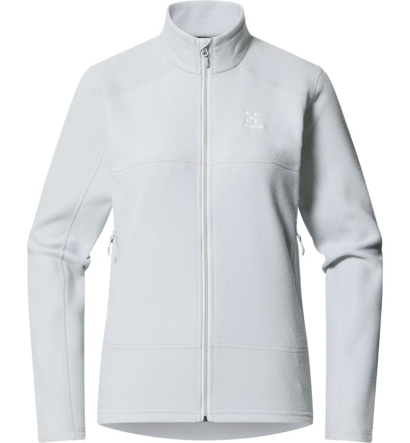 Women's Haglöfs Buteo Mid Jacket Fleece Jackets Grey Canada | NT27-016