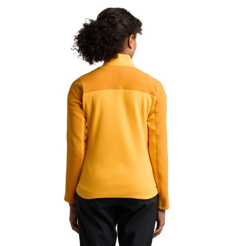 Women's Haglöfs Buteo Mid Jacket Fleece Jackets Yellow / Yellow Canada | PU58-335