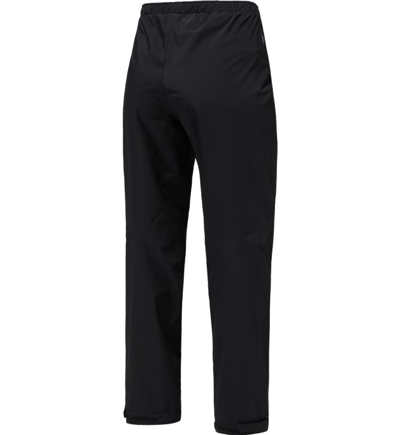 Women's Haglöfs Buteo Pant Waterproof Trousers Black Canada | YK63-801