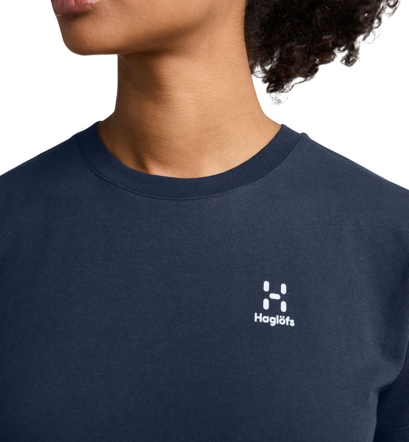 Women's Haglöfs Camp Tee T Shirts Blue Canada | FM96-767