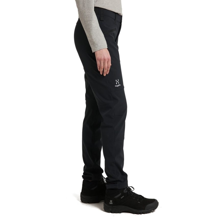 Women's Haglöfs Chilly Softshell Pant Softshell Trousers Black Canada | UK66-225