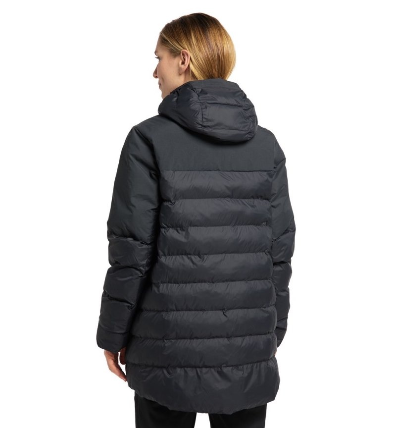 Women's Haglöfs Dala Mimic Parka Insulated Jackets Black Canada | JI61-267