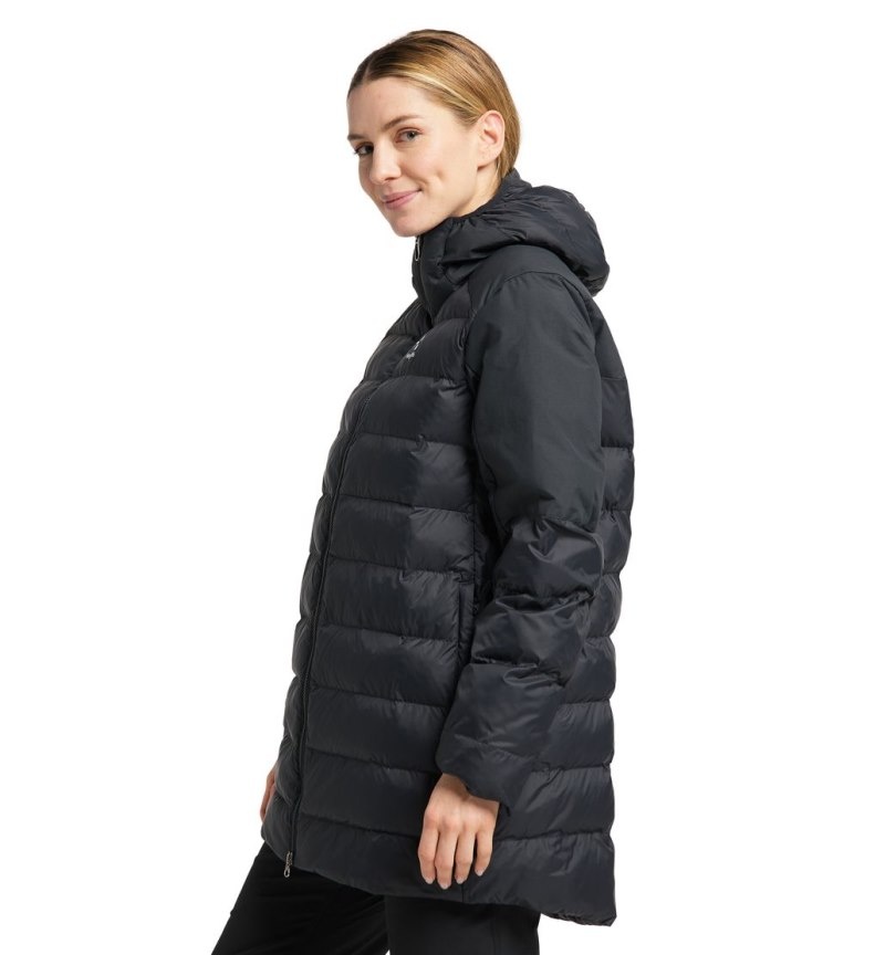 Women's Haglöfs Dala Mimic Parka Insulated Jackets Black Canada | JI61-267