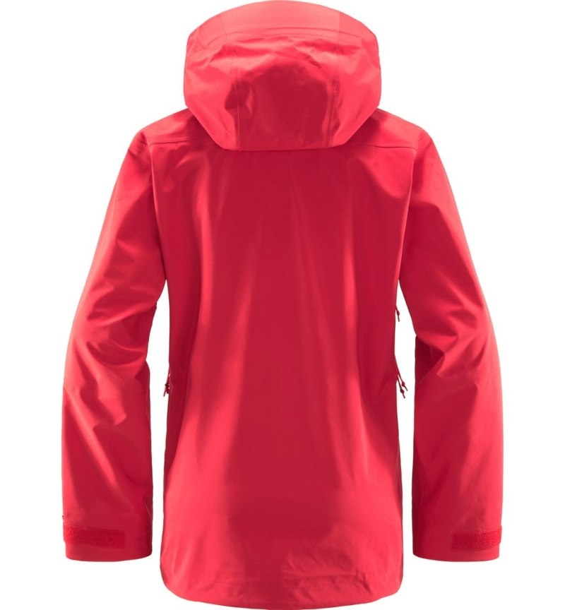 Women's Haglöfs Dalskidan GTX Jacket Windbreaker Red Canada | XC45-746