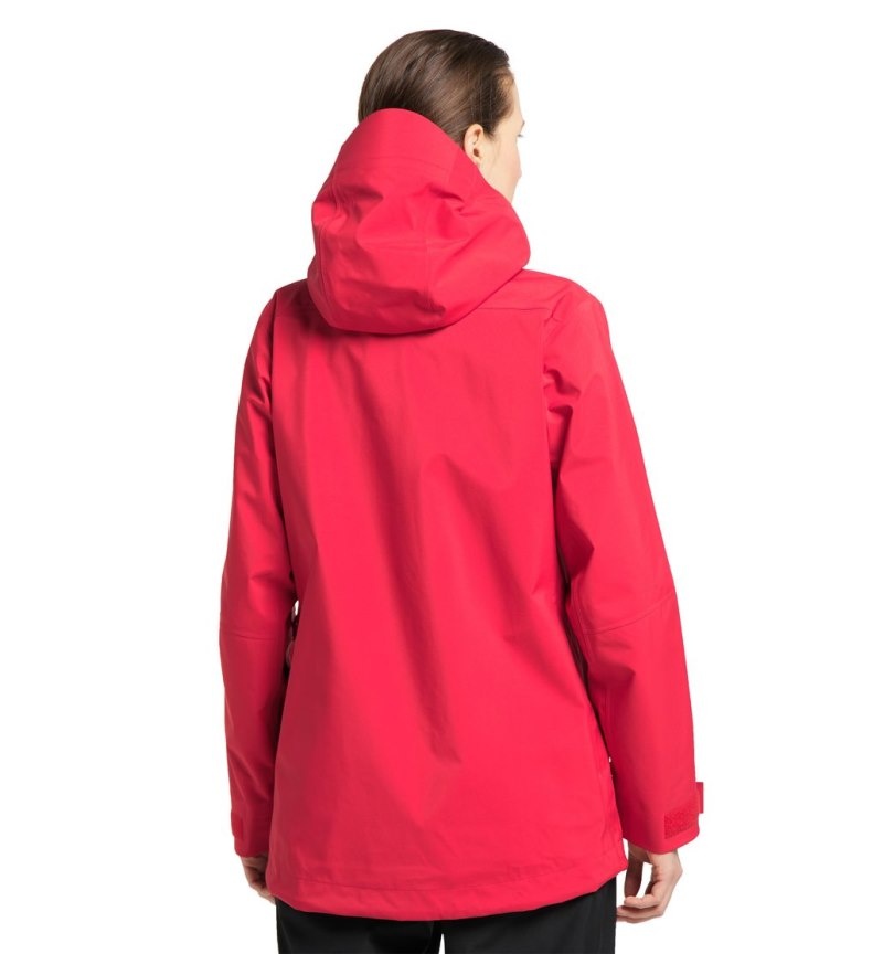 Women\'s Haglöfs Dalskidan GTX Jacket Windbreaker Red Canada | XC45-746