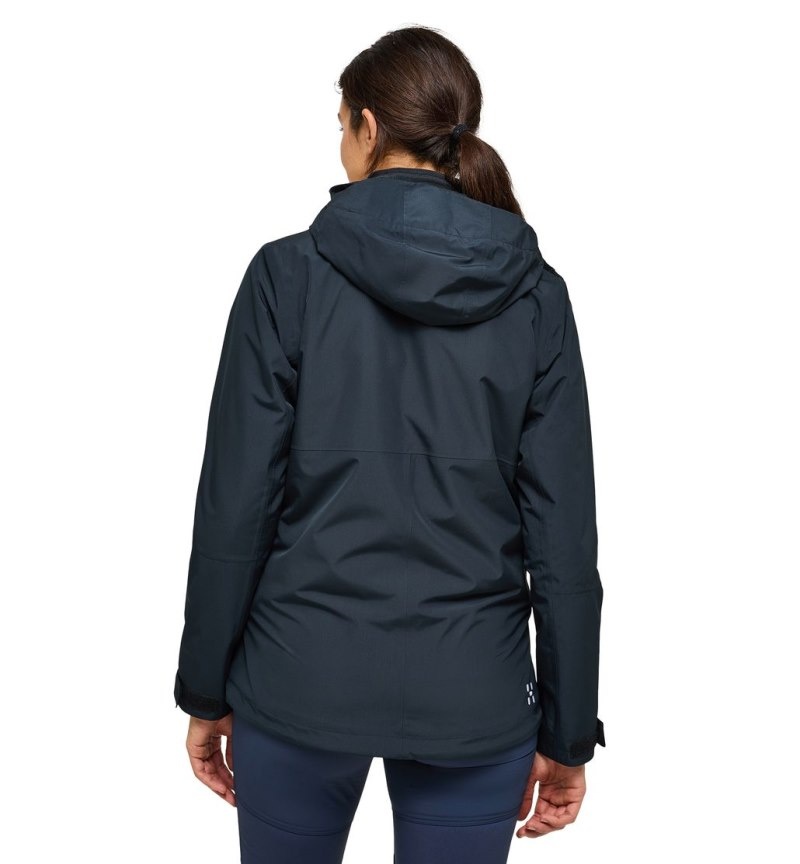 Women's Haglöfs Finch Proof Jacket Windbreaker Black Canada | BP49-517