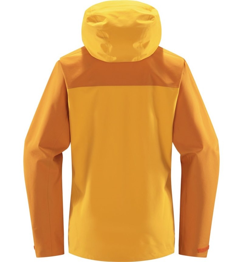 Women's Haglöfs Front Proof Jacket Windbreaker Yellow / Yellow Canada | WH77-868