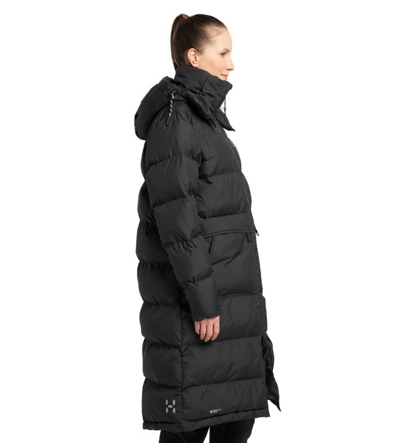 Women's Haglöfs Furudal Mimic Parka Insulated Jackets Black Canada | YN23-320