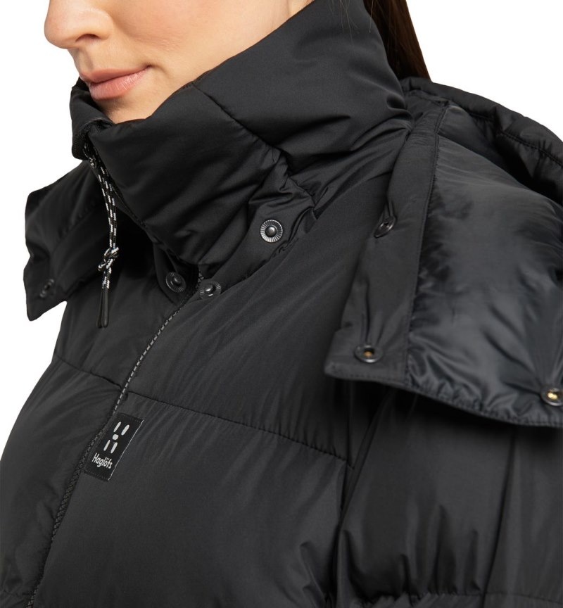 Women's Haglöfs Furudal Mimic Parka Insulated Jackets Black Canada | YN23-320