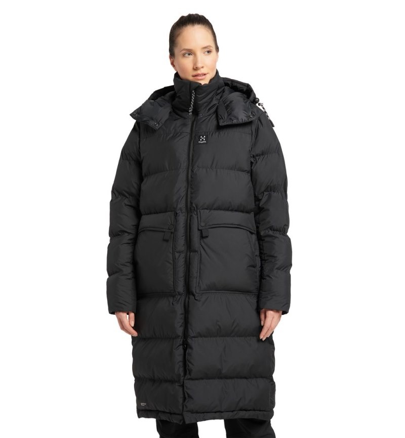 Women\'s Haglöfs Furudal Mimic Parka Insulated Jackets Black Canada | YN23-320