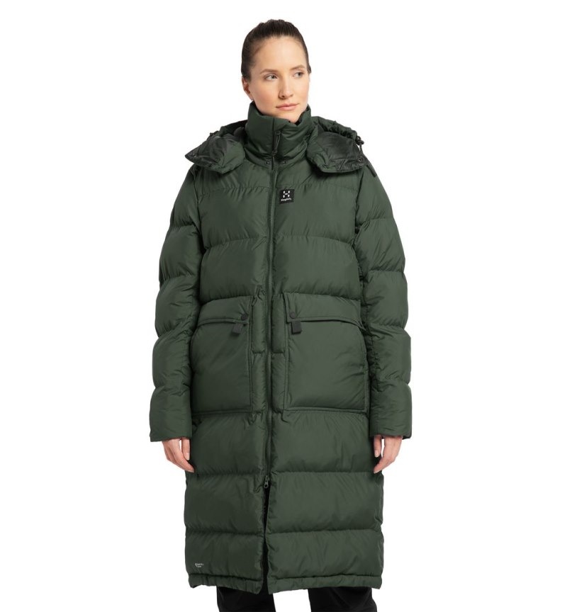 Women's Haglöfs Furudal Mimic Parka Insulated Jackets Green / Green Canada | WH00-845