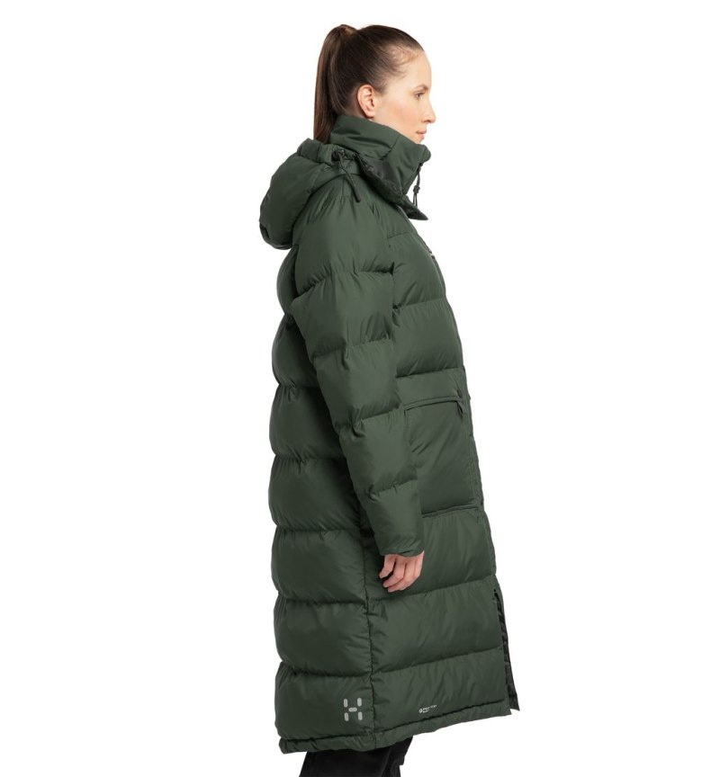 Women's Haglöfs Furudal Mimic Parka Insulated Jackets Green / Green Canada | WH00-845