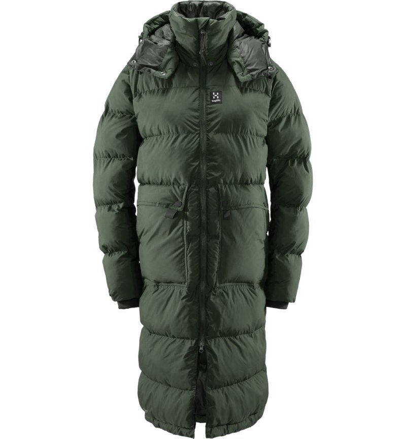 Women's Haglöfs Furudal Mimic Parka Insulated Jackets Green / Green Canada | WH00-845