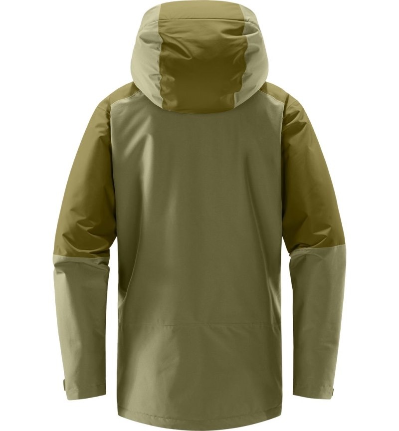 Women's Haglöfs Gondol Insulated Jacket Waterproof Jackets & Raincoats Green / Olive Green Canada | QC43-343