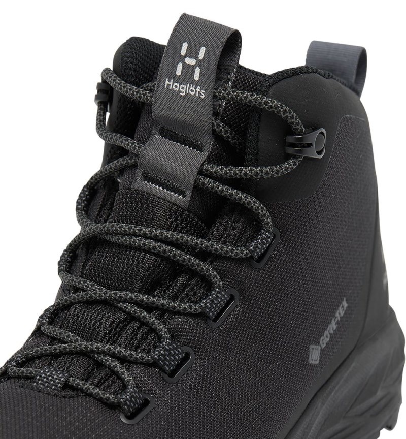 Women's Haglöfs Haglöfs L.I.M FH GTX Mid Hiking Shoes Black / Magnetite Canada | KH94-529