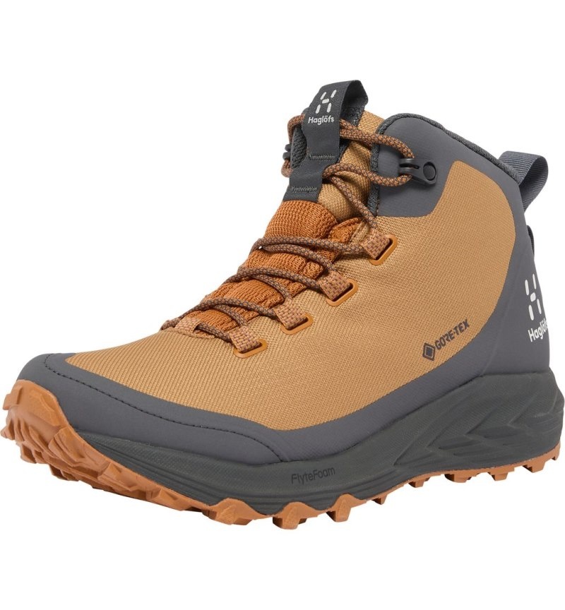 Women's Haglöfs Haglöfs L.I.M FH GTX Mid Hiking Shoes Golden Brown / Magnetite Canada | DP81-395