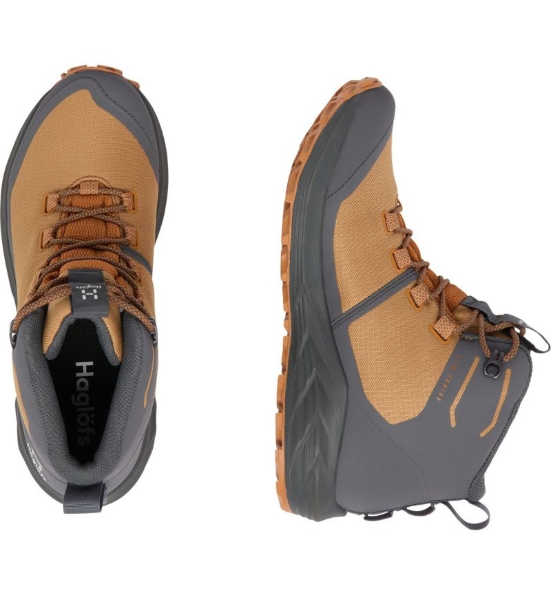 Women's Haglöfs Haglöfs L.I.M FH GTX Mid Hiking Shoes Golden Brown / Magnetite Canada | DP81-395