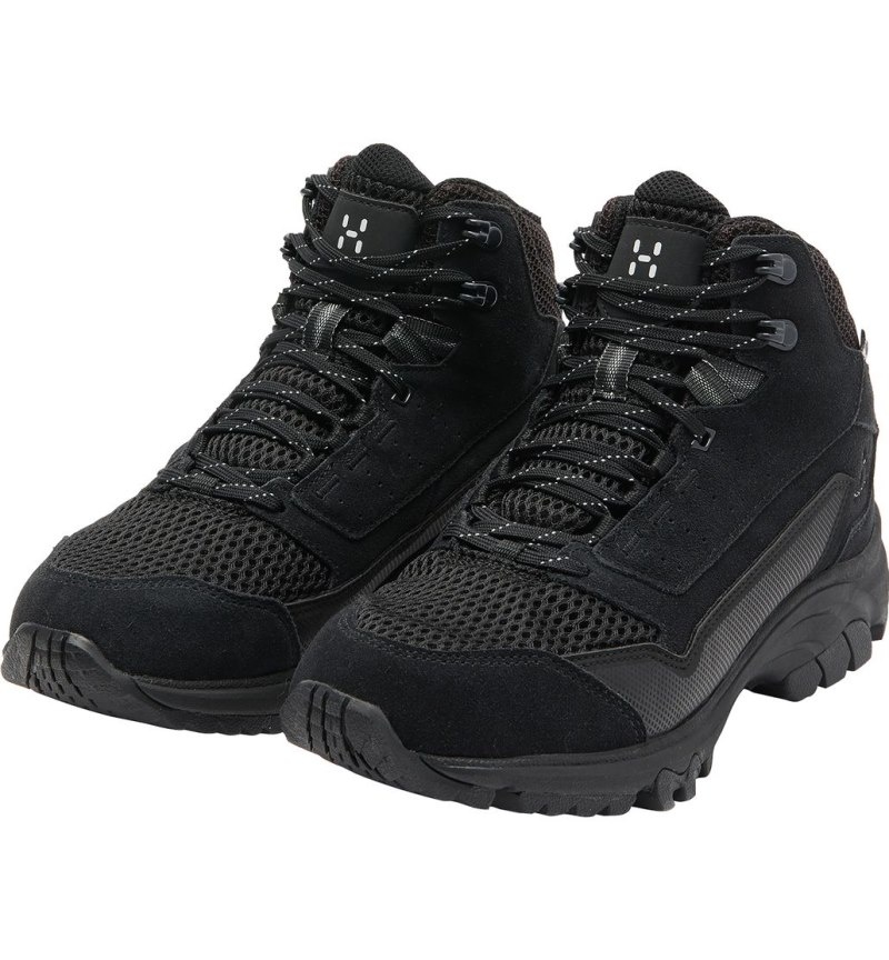 Women's Haglöfs Haglöfs Skuta Proof Mid Hiking Shoes Black Canada | JC61-182