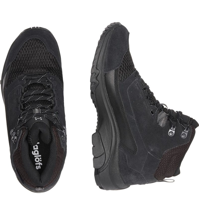 Women's Haglöfs Haglöfs Skuta Proof Mid Hiking Shoes Black Canada | JC61-182