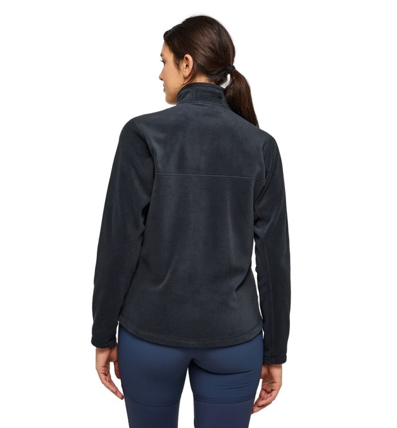 Women's Haglöfs Kaise Mid Jacket Fleece Jackets Black Canada | SP31-517