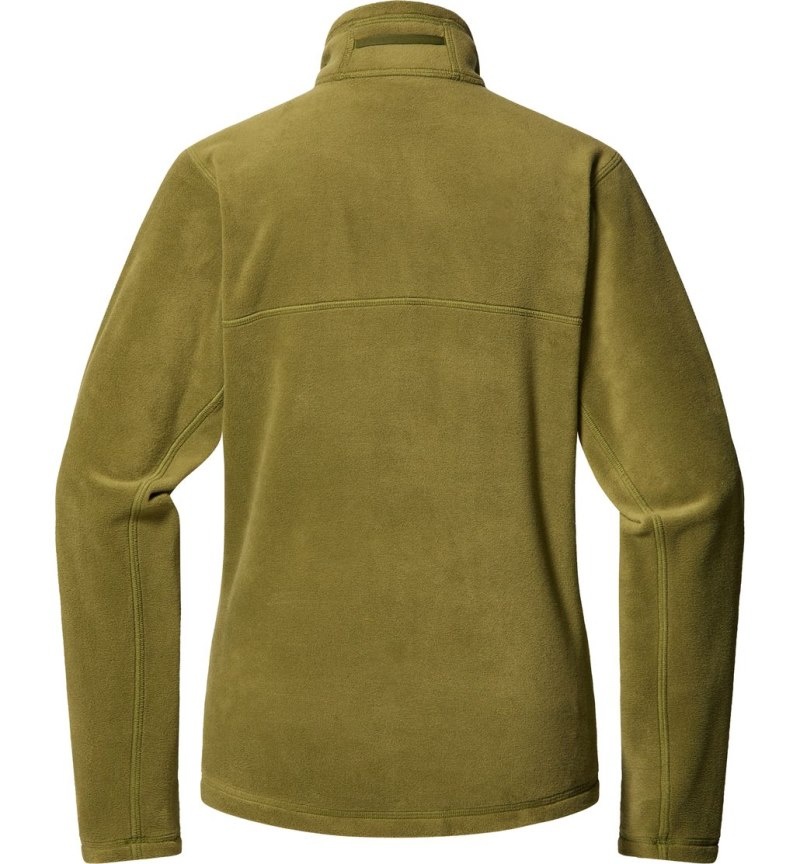 Women's Haglöfs Kaise Mid Jacket Fleece Jackets Olive Green Canada | DJ01-844