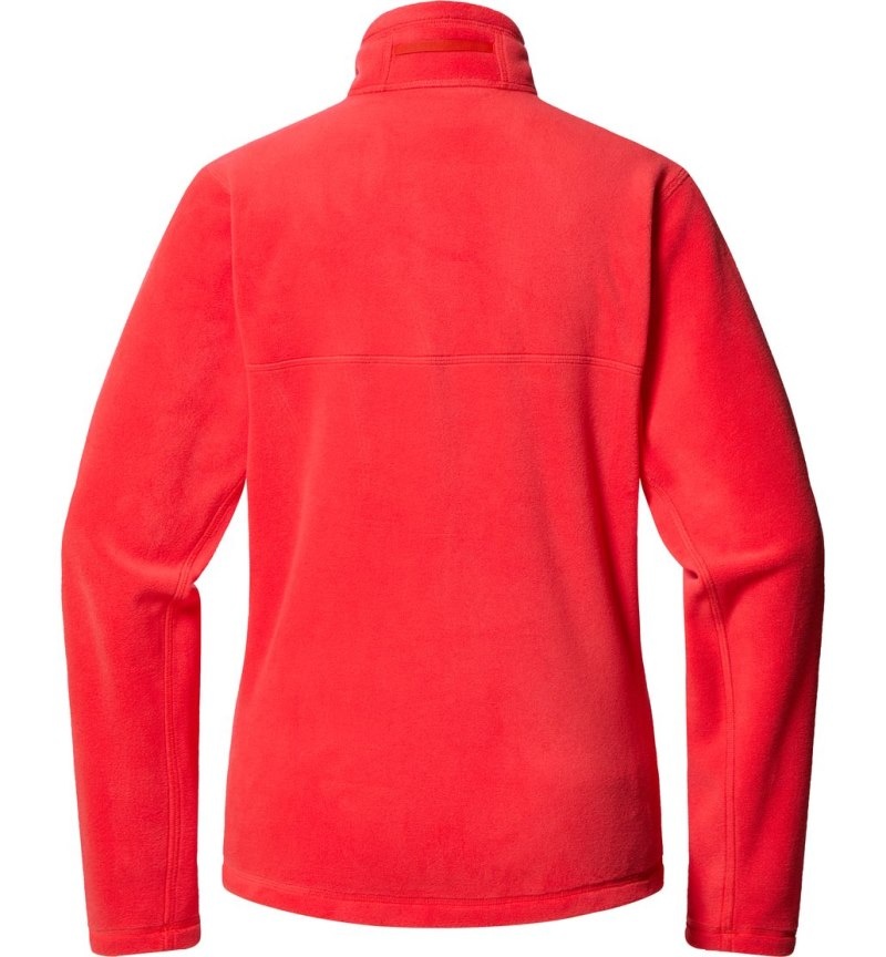 Women's Haglöfs Kaise Mid Jacket Fleece Jackets Red Canada | GD87-441