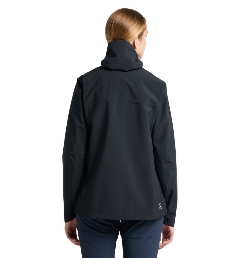 Women's Haglöfs Korp Proof Jacket Windbreaker Black Canada | SG02-768