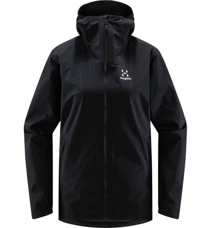 Women's Haglöfs Korp Proof Jacket Windbreaker Black Canada | SG02-768