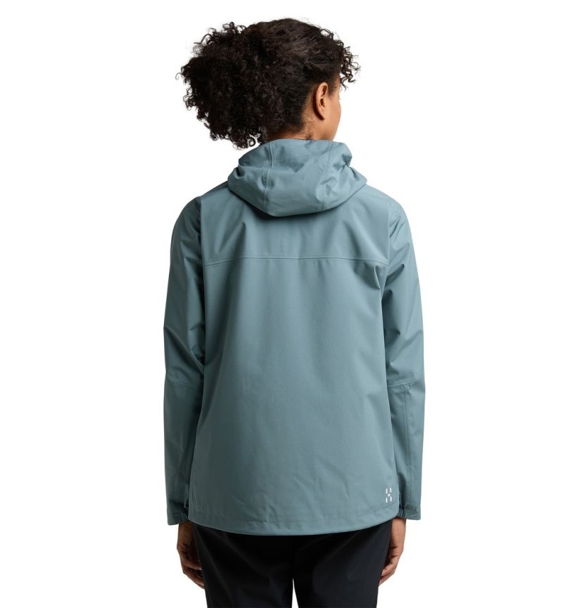 Women's Haglöfs Korp Proof Jacket Windbreaker Blue Canada | AB77-827