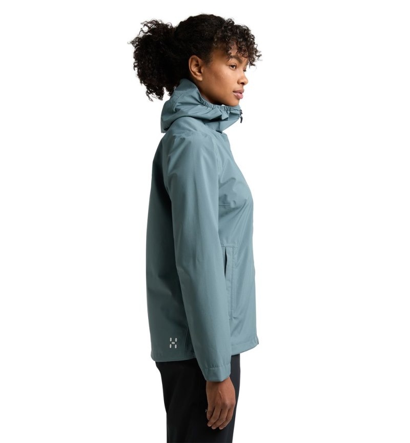 Women's Haglöfs Korp Proof Jacket Windbreaker Blue Canada | AB77-827