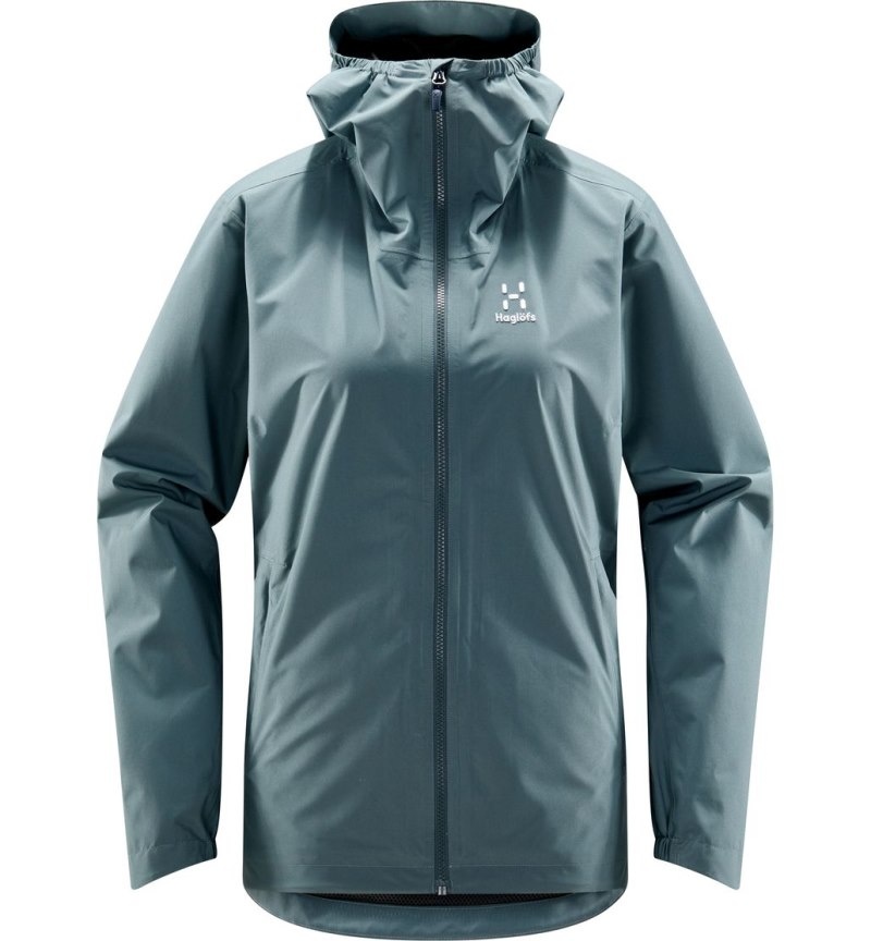 Women's Haglöfs Korp Proof Jacket Windbreaker Blue Canada | AB77-827