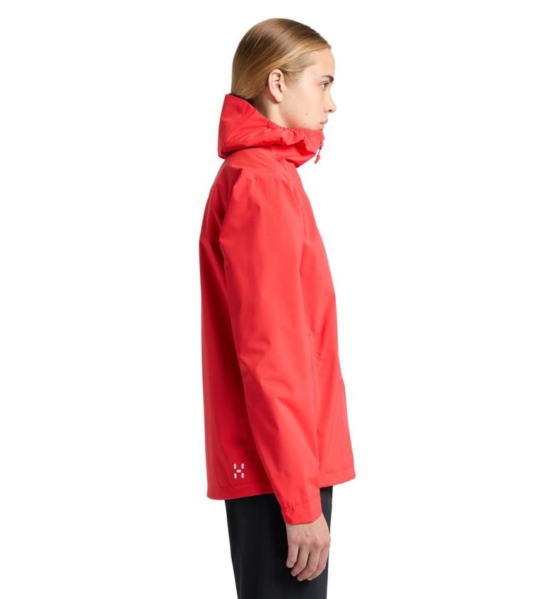 Women's Haglöfs Korp Proof Jacket Windbreaker Red Canada | DY13-148