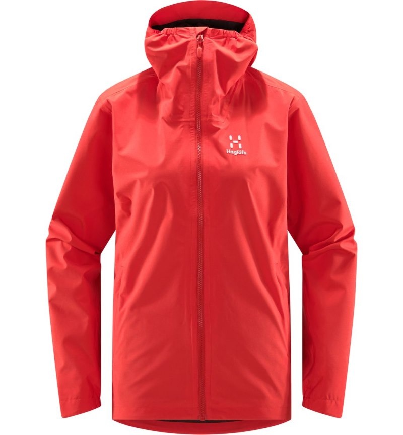 Women's Haglöfs Korp Proof Jacket Windbreaker Red Canada | DY13-148