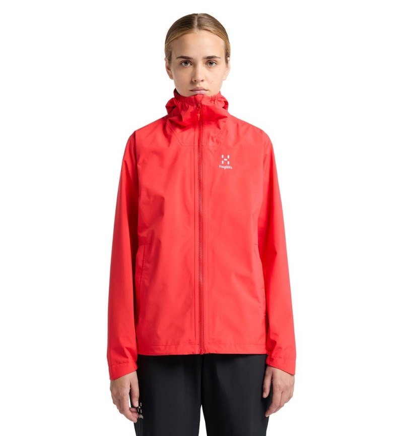 Women\'s Haglöfs Korp Proof Jacket Windbreaker Red Canada | DY13-148