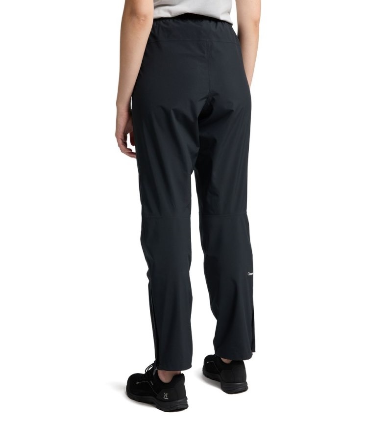 Women's Haglöfs Korp Proof Pant Waterproof Trousers Black Canada | JE09-783