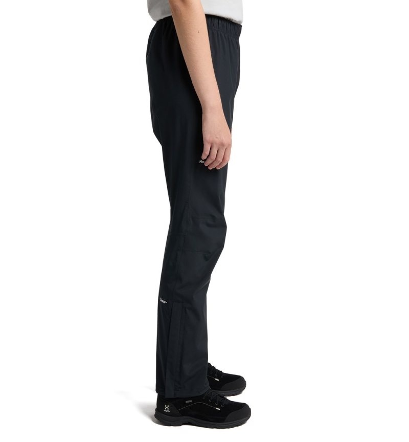 Women's Haglöfs Korp Proof Pant Waterproof Trousers Black Canada | JE09-783