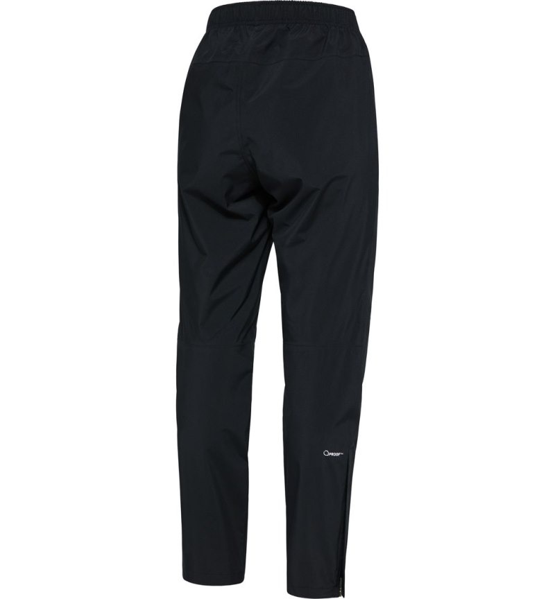 Women's Haglöfs Korp Proof Pant Waterproof Trousers Black Canada | JE09-783