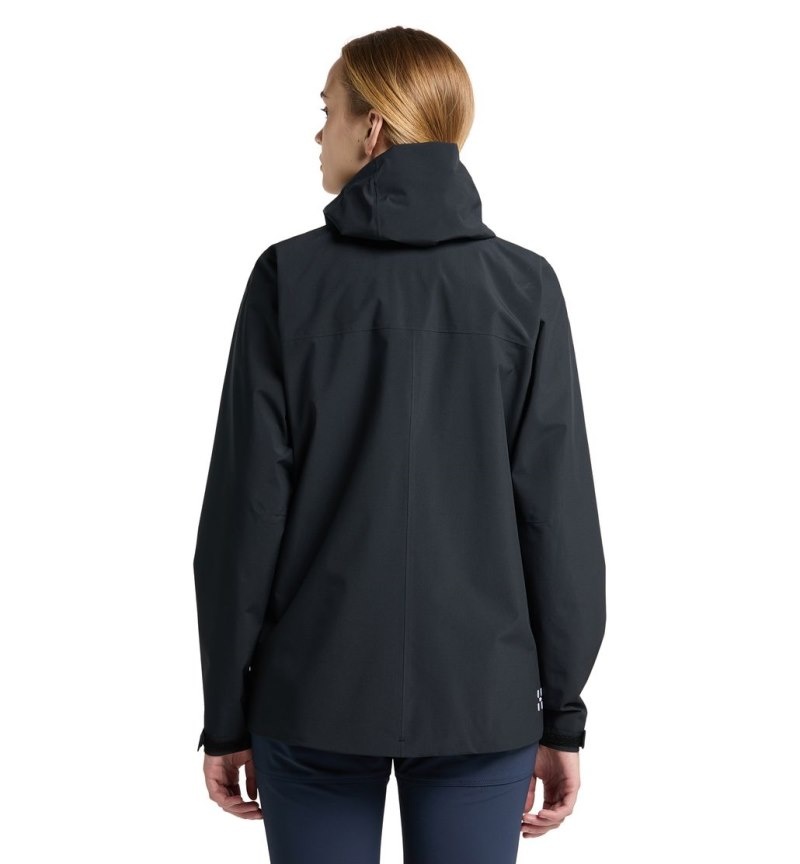 Women's Haglöfs Koyal Proof Jacket Windbreaker Black Canada | TQ21-894